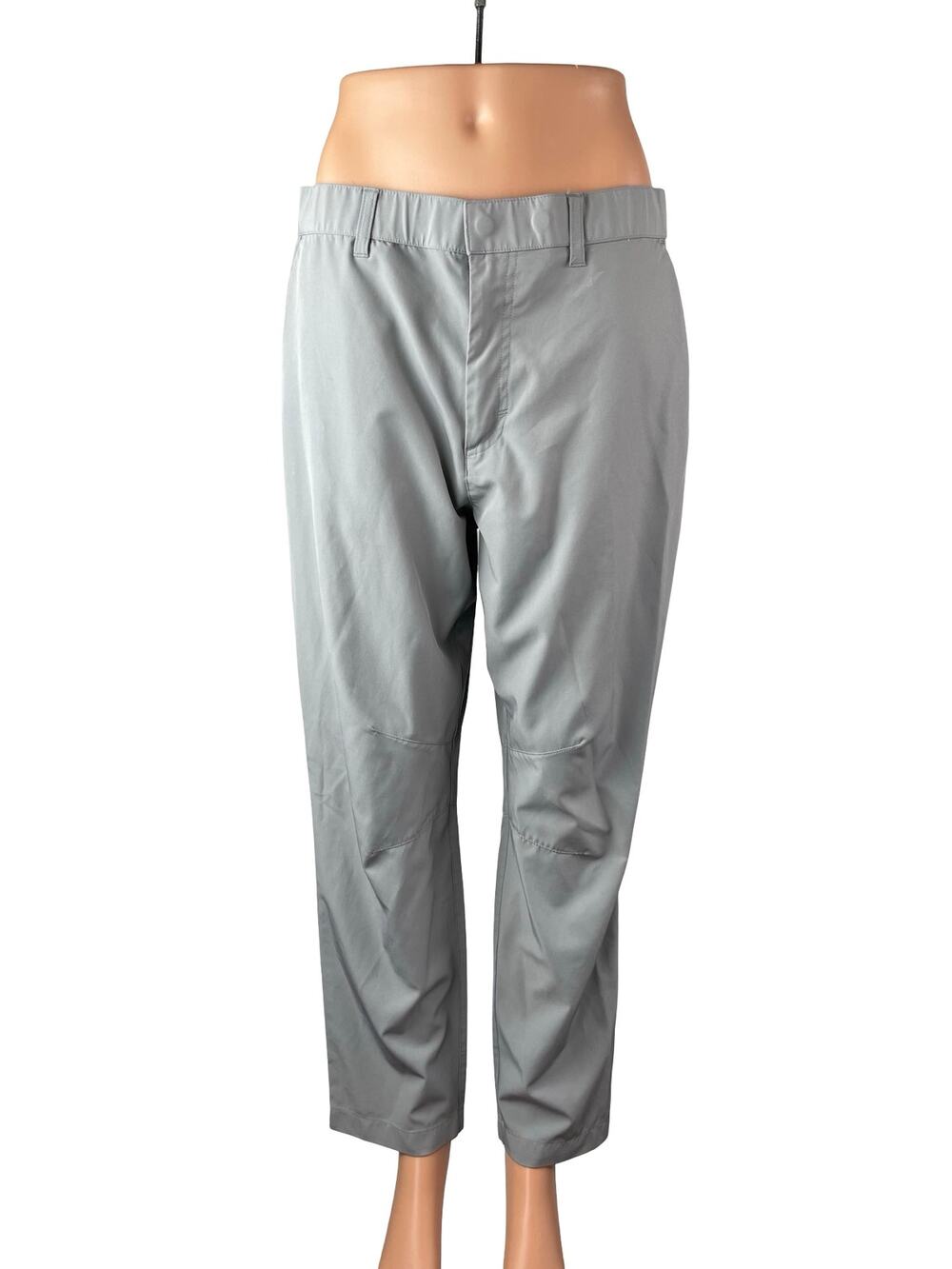 Fabletics Women's Gray High Waisted Straight Leg Casual Trousers Pants Size M